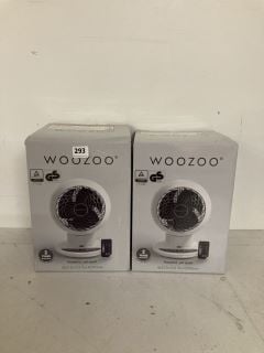 2X WOOZOO AIR CIRCULATOR DESK FAN