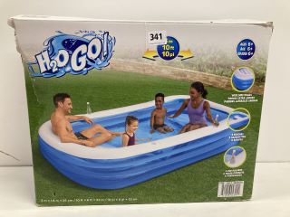 H20GO 3M SWIMMING POOL WITH INFLATABLE BENCH