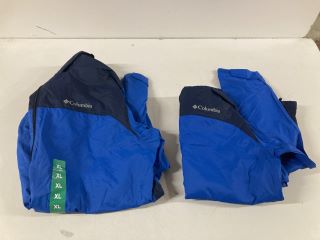 2 X COLUMBIA MATCHA NAVY JACKETS TO INCLUDE SIZE XL