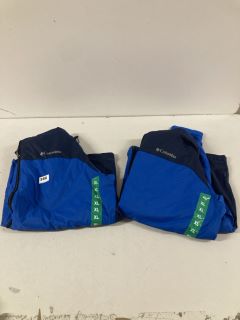 2 X COLUMBIA MATCHA NAVY JACKETS SIZE XL