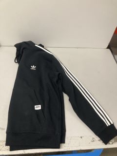 ADIDAS 3-STRIPES HOODY IN BLACK UK SIZE XL