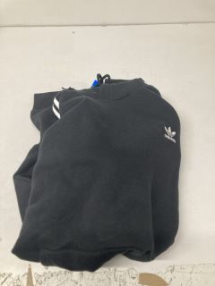 ADIDAS 3-STRIPES HOODY IN BLACK UK SIZE XL