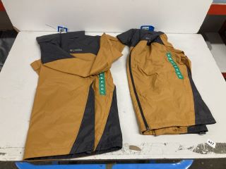 2 X COLUMBIA JACKETS IN CANYON GOLD SIZE XL