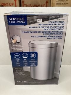 SENSIBLE ECO LIVING STAINLESS STEEL MOTION SENSOR BIN