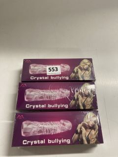 3 X CRYSTAL BULLYING ADULT TOYS (18+ ID REQUIRED)