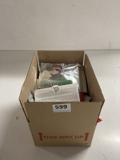 BOX OF ASSORTED ADULT TOYS/ITEMS (18+ ID REQUIRED)