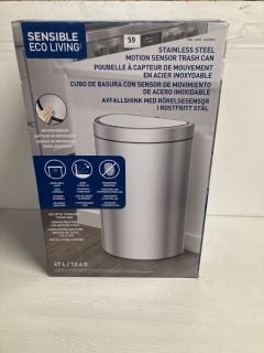 SENSIBLE ECO LIVING STAINLESS STEEL MOTION SENSOR BIN