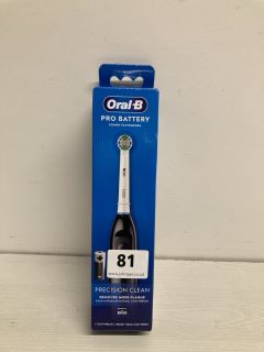 ORAL B PRO BATTERY PRECISION CLEAN ELECTRIC TOOTHBRUSH