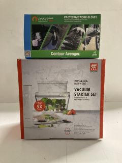 2 X ASSORTED ITEMS TO INCLUDE ZWILLING VACUUM STARTER SET