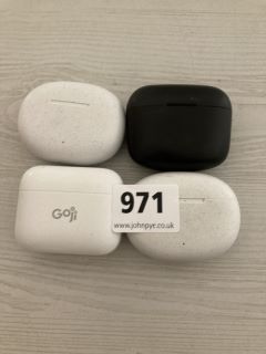 4 X ASSORTED WIRELESS EARBUDS TO INCLUDE GOJI