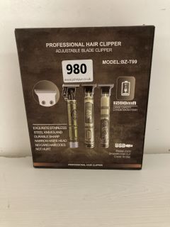 PROFESSIONAL HAIR CLIPPER WITH ADJUSTABLE CLIPPER BLADE