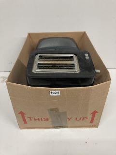 A BOX OF ASSORTED TOASTERS