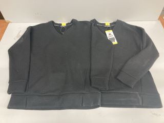 2 X MARC NEW YORK BLACK JUMPERS S