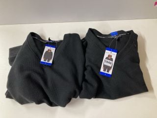 2 X MARC NEW YORK BLACK JUMPERS L