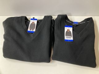 2 X MARC NEW YORK BLACK JUMPERS L