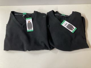 2 X MARC NEW YORK BLACK JUMPERS XL