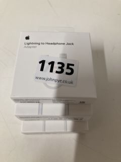 3 X APPLE LIGHTNING TO EARPHONES JACK