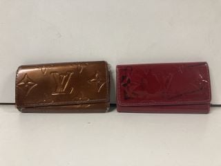 LOUIS VUITTON MONOGRAM VERNIS KEY HOLDER CA1003 & LOUIS VUITTON MONOGRAM VERNIS KEY HOLDER CA0099