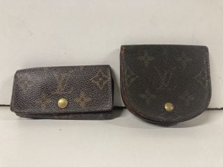 LOUIS VUITTON MONOGRAM KEY HOLDER TH0976 & LOUIS VUITTON MONOGRAM COIN PURSE