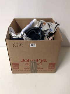 BOX OF ASSORTED KIDS CLOTHING