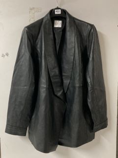 FIG AND BASIL FAUX LEATHER COAT SIZE 24