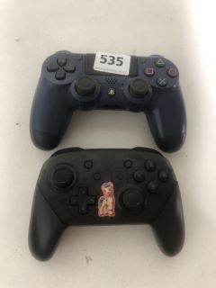 2 X SONY PLAYSTATION 4 DUALSHOCK WIRELESS CONTROLLERS