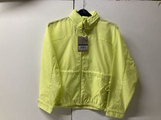 HUNTER WOMEN'S ZESTY YELLOW TRAVEL SHELL JACKET SIZE S