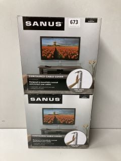 2 X SANUS CONTOURED CABLE COVERS