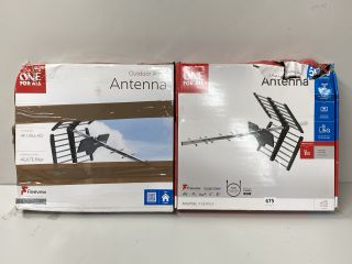 2 X ONE FOR ALL OUTDOOR UHF TV ANTENNAE