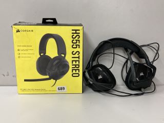 2 X CORSAIR GAMING HEADSETS TO INCLUDE HS55 STEREO