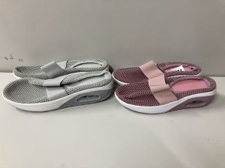 TWO PAIRS OF FOOTWEAR TO INCLUDE SLIP ON FASHION SHOES