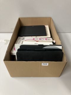 BOX OF ASSORTED TABLET CASES AND FOLIOS