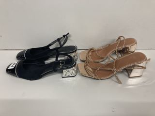 TWO PAIRS OF RIVER ISLAND SHOES TO INCLUDE SIZE 6