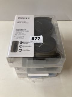 3 X ASSORTED SONY HEADPHONES