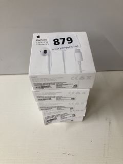 5 X APPLE EARPODS LIGHTNING CONNECTORS