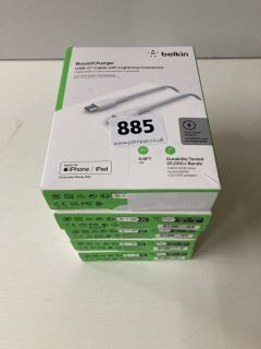 5 X BELKIN LIGHTNING CABLES