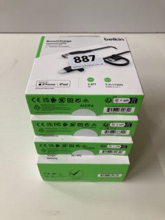 4 X BELKIN CHARGING ITEMS