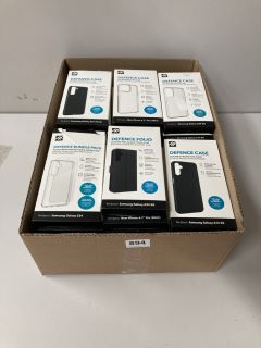 A LARGE BOX OF ASSORTED ZAGG PROTECTIVE SMARTPHONE CASES