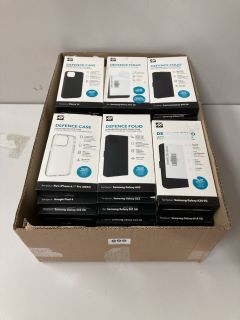 A LARGE BOX OF ASSORTED ZAGG PROTECTIVE SMARTPHONE CASES