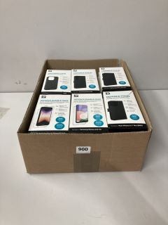 A LARGE BOX OF ASSORTED ZAGG PROTECTIVE SMARTPHONE CASES