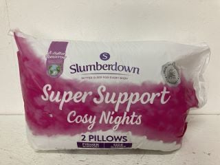 SLUMBERDOWN SUPER SUPPORT PILLOWS 2PACK