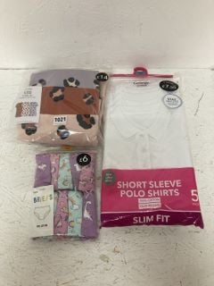 3 X ASSORTED KIDS CLOTHING INC PACK OF SHORT SLEEVE POLO SHIRTS SIZE:5-6YRS