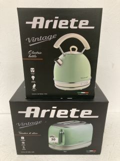 ARIETE VINTAGE KETTLE AND TOASTER