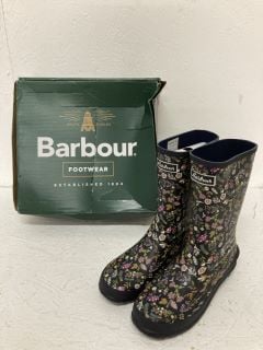 BARBOUR WELLINGTON BOOTS SIZE UK 6