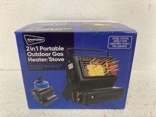 STREETWIZE 2 IN 1 PORTABLE OUTDOOR GAS HEATER/STOVE