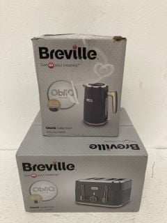 BREVILLE OBLIQ COLLECTION KETTLE AND TOASTER