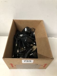 BOX OF PLUG-IN CAR ADAPTORS