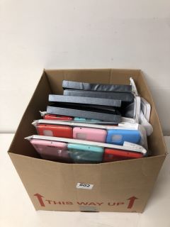 BOX OF ASSORTED ITEMS INC PHONE CASES