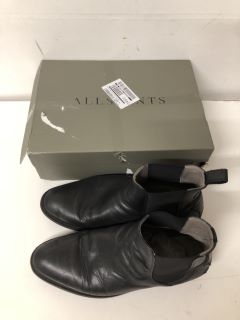 ALL SAINTS CREED LEATHER CHELSEA BOOTS SIZE: 12