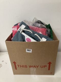 BOX OF ASSORTED CLOTHING INC GEORGE SHOE LINER SOCKS SIZE 4-8